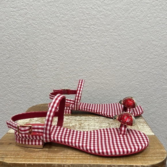 Jeffrey Campbell Beeanca Gingham Sandals Size 6.5 - Picture 2 of 10